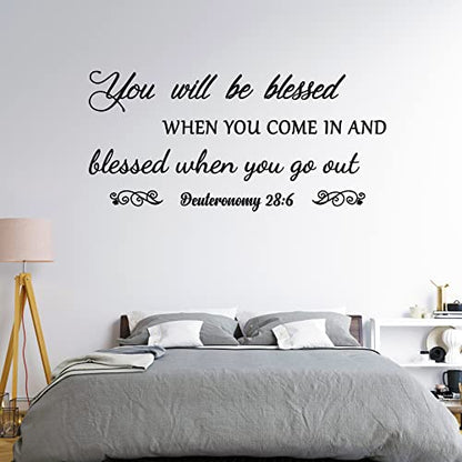 Christian Bible Verse Wall Decals, Living Room Scripture Wall Stickers