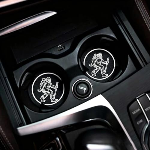 2Pcs 2.75 Inch Sasquatch Car Cup Holder Coaster Insert Tough Auto Sasquatch Bigfoot Car Accessories - color: Cup-sasquatch