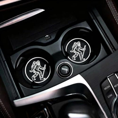 2Pcs 2.75 Inch Sasquatch Car Cup Holder Coaster Insert Tough Auto Sasquatch Bigfoot Car Accessories - color: Cup-sasquatch