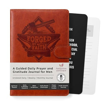 Prayer Journal For Men Christian Bible Study Daily Leather