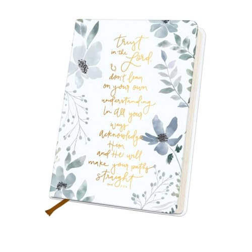 BQXH Bible Journal Notebook, Watercolor Floral Journal for Women - color: Multi 1300
