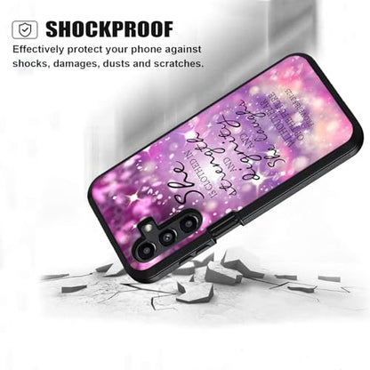 Case for Samsung Galaxy A17 5G / A16 5G, Heavy Duty 3 in 1 Hybrid Hard PC & Soft Silicone [Military Grade] Shockproof Drop Protection Case, Christian Quote Bible Verse Proverbs 31:25 - color: Christian Quote Bible Verse Proverbs 31:25, size: Galaxy A17 5G