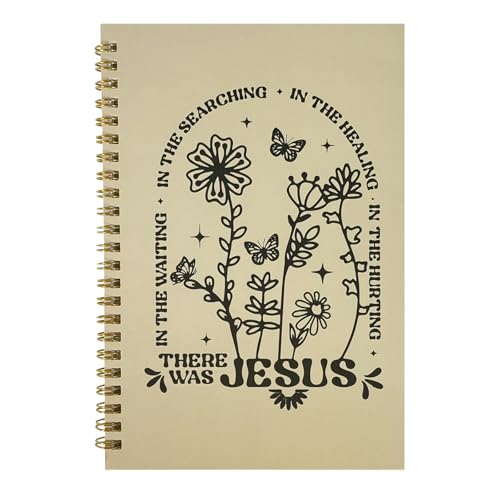Boho Floral Bible Journal for Women, A5 Spiral Bound Notebook for Church Notes Journal, Christian Scripture Study Journal，bible study supplies；