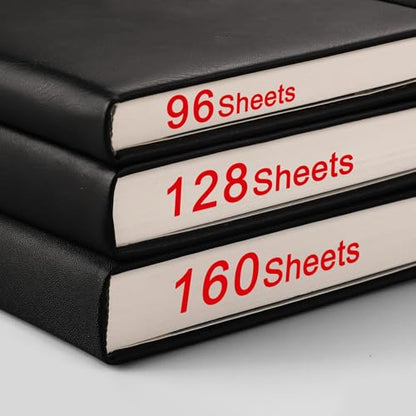 AHGXG Lined Journal Notebook, 320 Numbered Pages, A5 (5.75'' X 8.38'') - color: Red, size: A5