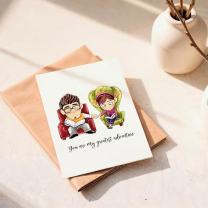 fancu Romantic Anniversary Card Gift for Husband Wife - color: ZC-058