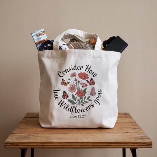 Bible Bags for Women, Christian Tote Bag, Gifts for Christian Women - color: Pink