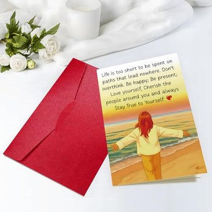 Encouragement Cards for Women with Envelopes, Get Well Cards for Friends - color: DXI#056