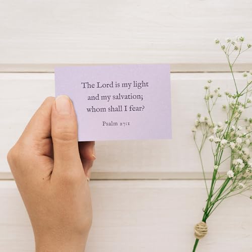Bible Verse Cards, 60 Scripture Cards with Bible Verses - color: Lavender