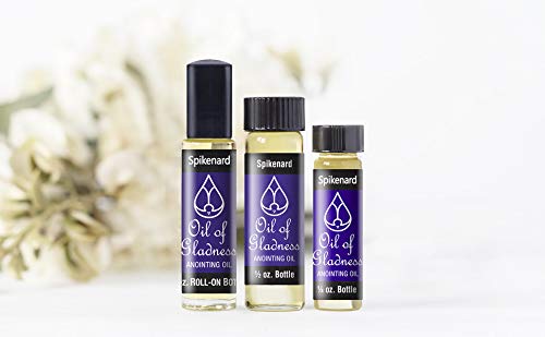 Oil of Gladness Spikenard Anointing Oil - Oil for Daily Prayer, Ceremonies and Blessings 1/4 oz - size: 0.25 Fl Oz (Pack of 1)
