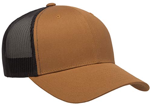 Yupoong Yp Classics Retro Trucker Cap - color: Caramel/Black, size: One Size, style: Single