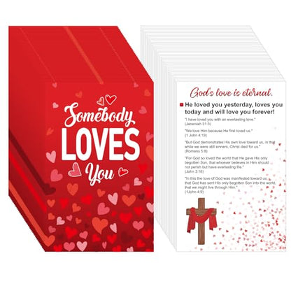 200 Pcs Gospel Tracts Salvation Cards KJV,Somebody Loves You - style: Somebody Loves You