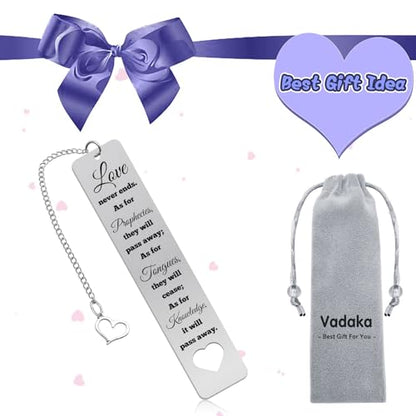 Bible Bookmark Book Lover Gift Christian Bookmark Inspirational Scripture Bookmarks Religious Gifts for Women Men Girls Book Marks for Reading First Communion Gifts for Girls Baptism Graduation Gift - color: Bible Verse Metal Bookmark 02
