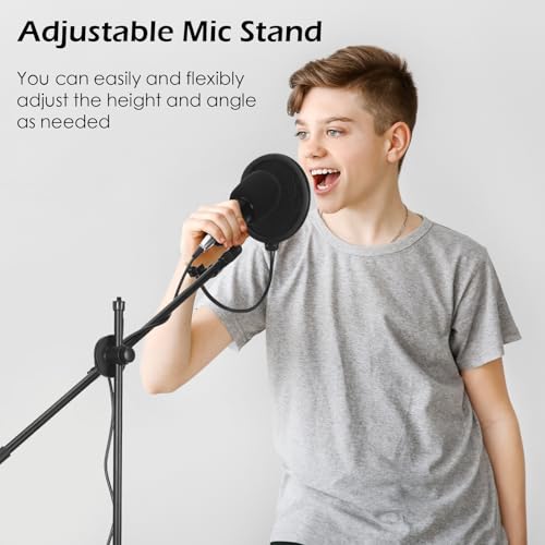 Sherr 2 Pcs Adjustable Microphone Mic Stands Bulk, Mic - style: Mic