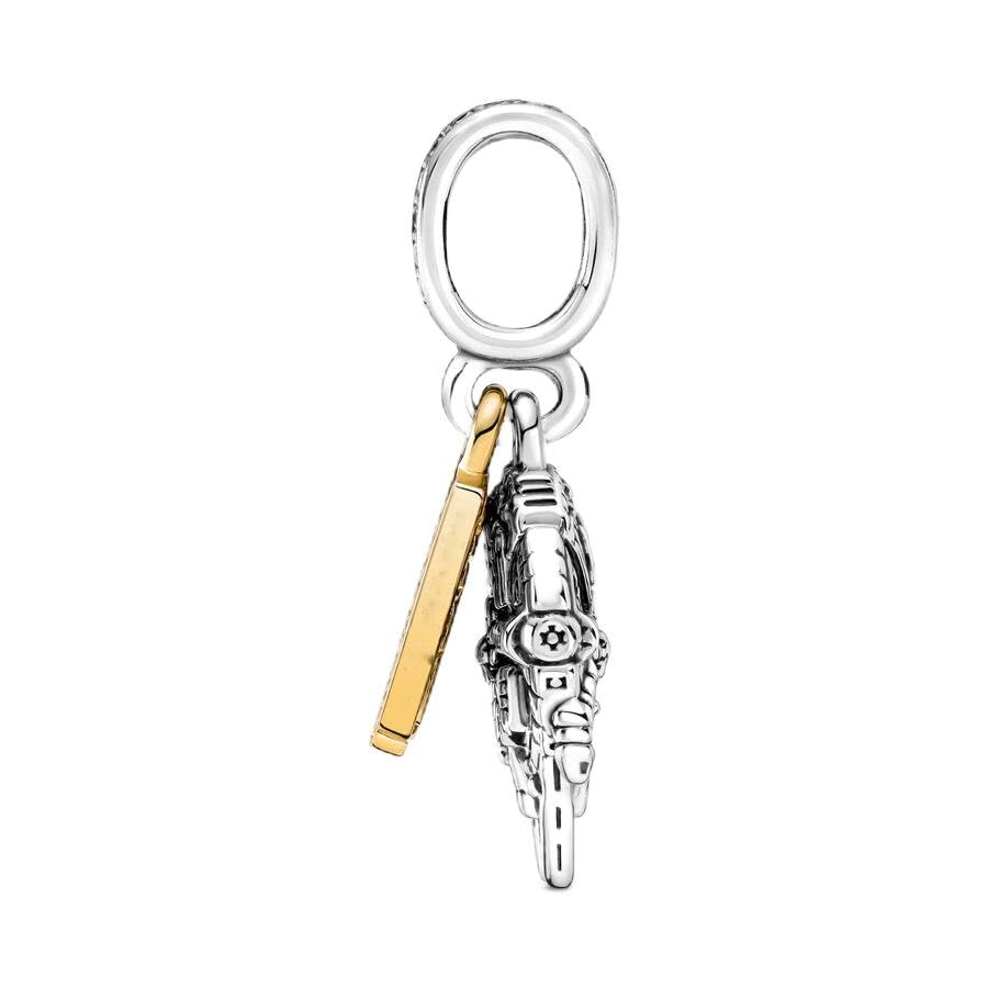 Sport Religious Charm 925 Sterling Silver Pendant,Jewelry Beads Gifts for Women Bracelet&Necklace - color: spacecraft