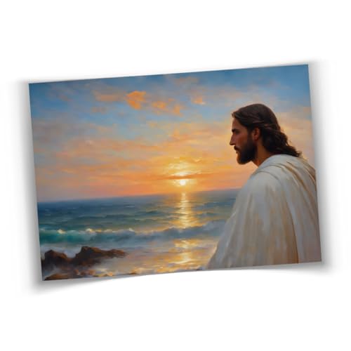 LDS Bookstore Small Christian Art Prints With Inspiring Scripture References And Messages (The Blissful Shore, 3x4 Mini Card)