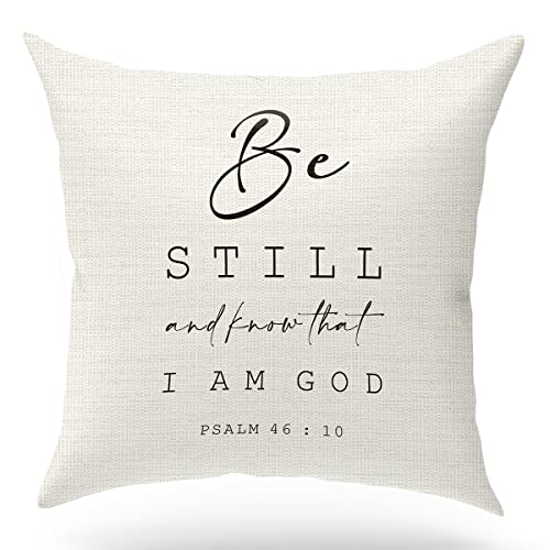 KongMoTree Bible Verse Throw Pillow Cover Cushion Case, Christian Religious Decor Gift, Scripture Art, Scripture Sayings, Church Gifts, Sofa Bed Living Room Porch Decoration, 18x18 Inches - color: Scripture Sayings-2