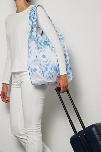 Pure Sage Reusable Grocery Bag - Stylish Shopping Bags for Groceries - Foldable Tote Bag - color: Indigo Spirit