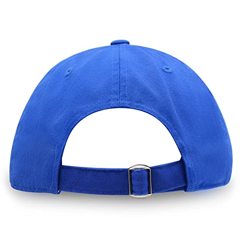 JPAK Heart and Cross Premium Dad Hat Embroidered Cotton Baseball Cap Christian Faith - color: Blue