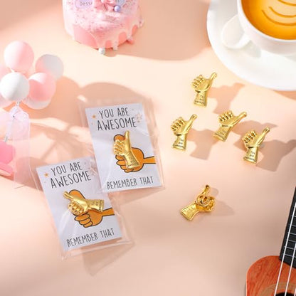 Tondiamo Employee Appreciation Gifts Thumbs up Pins with Cards