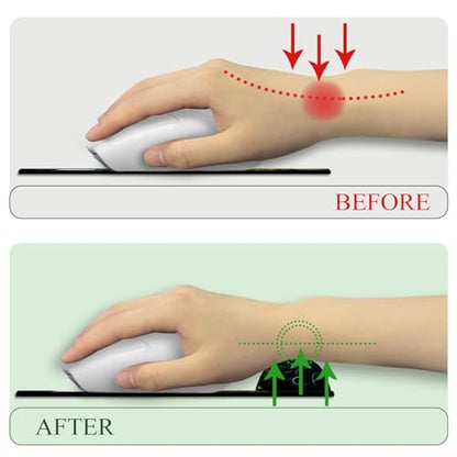 LIMKRIAN Mushroom Ergonomic Mouse Pad with Gel Wrist Rest, 9.8 x 8.6 in - color: Beautiful Mushrooms