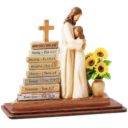 God Says You Are Christian Table Decor, Christian Gifts for Women - color: Jesus Loves Me