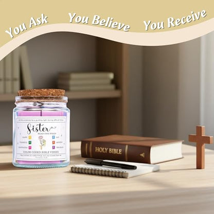 Bible Verse Jar for Sister – 92 Faith Scriptures - color: Bible For Sister