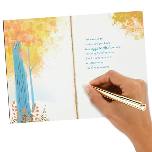 Hallmark DaySpring Thank You Card for Minister (Making a Difference) (Pack of 2) - size: 11 (Pack of 2)
