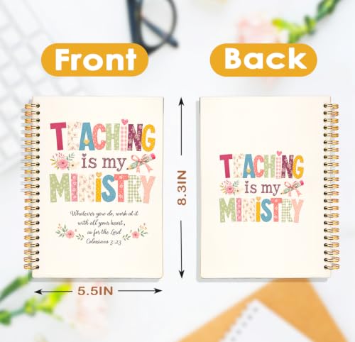 Teachers Gifts Spiral Notebook, Teacher Appreciation Gift Notebook - color: 01-teacher