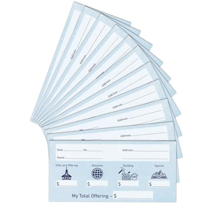 Eaasty 200 Pcs Church Offering Envelopes Bill Size Donation,Fresh Style - style: Fresh Style