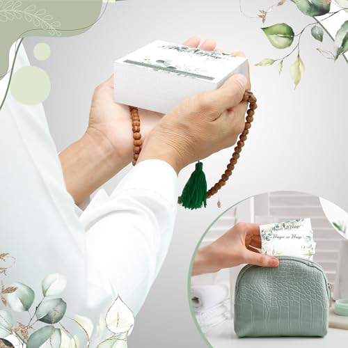400 Pcs 3 x 4 Inch Prayer Request Cards Bulk, Greenery