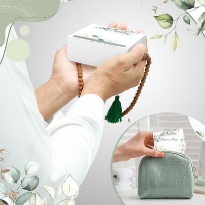 400 Pcs 3 x 4 Inch Prayer Request Cards Bulk, Greenery