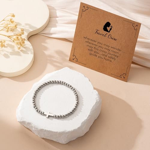 RZKING Cross Bracelet for Women, Christian Gifts for Women Friends Mom - style: Travel