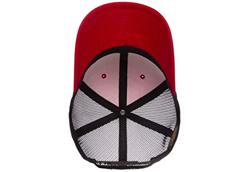 Yupoong Yp Classics Retro Trucker Cap - color: Red/Black, size: One Size, style: Single
