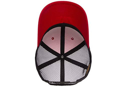 Yupoong Yp Classics Retro Trucker Cap - color: Red/Black, size: One Size, style: Single