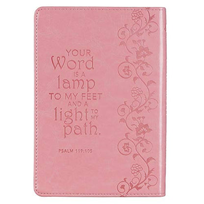 Daily Light For Women Classic Collection of 366 Devotional Scripture Readings from ESV Bible - Pink Faux Leather Flexcover Gift Book for Women w/Ribbon Marker, Gilt-Edge Pages