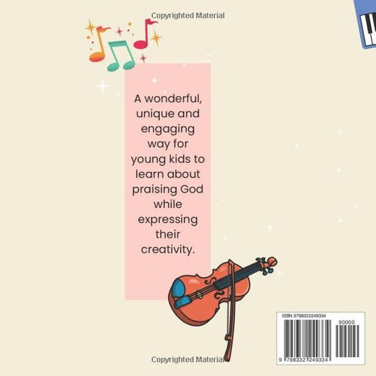 Coloring Book for Kids: Music Instruments to Praise God (Christian Coloring Book for Kids)