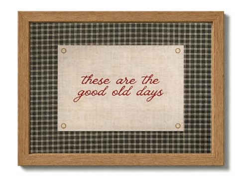 LBTZEVIR Framed These are The Good Old Days Wall Art 8x10 in - color: These Are The Good Old Days, size: 8"L x 10"W