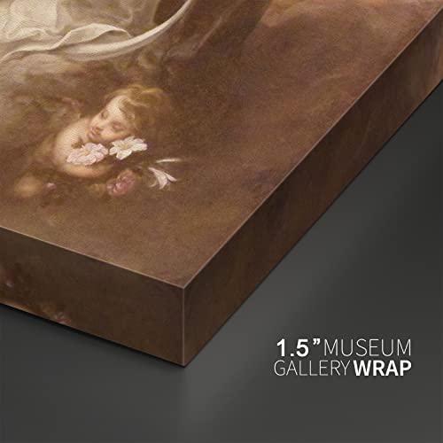 Canvas Print Wall Art - Immaculate Conception by Bartolomé Esteban Murillo - 12x18 inches - color: Immaculate Conception, size: 18"L x 12"W