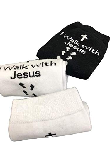 Sierra Socks Men's Combed Cotton Christian Cross Crew Socks - color: Black, size: 10-13