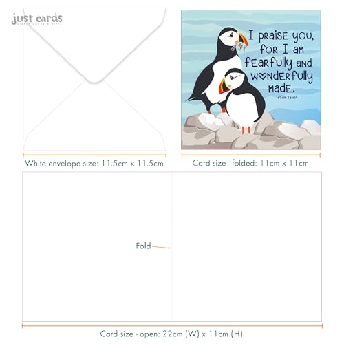 Christian Note Cards with Bible Verses, Set of 12, Blank with Envelopes - color: NT5
