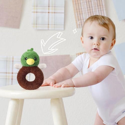 Karenhi Green Mallard Duck Stuffed Animal Little Stuffed Animal Praying - color: Mallard Duck