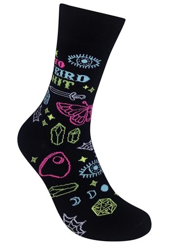 FUNATIC Crazy Socks with Funny Sayings - Novelty Gift for Men, Women, Adult - color: Weird Shit