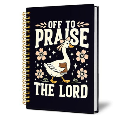 Christian Goose Notebook, Christian Gifts for Women - color: Christian Faith Duck Journal