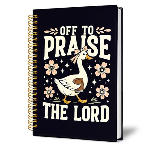 Christian Goose Notebook, Christian Gifts for Women - color: Christian Faith Duck Journal