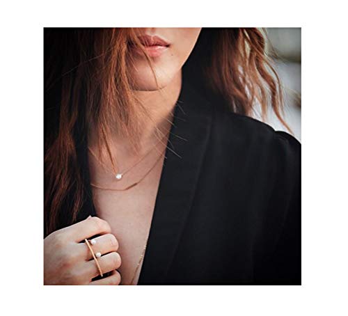 Baydurcan Silvery Necklace for Women Pendant Chain Friendship Necklace Gift - style: Pearl s