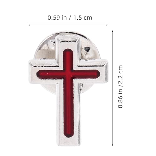 GALPADA 2pcs Holy Communion Brooch Cross Lapel Pin for Men Gold Cross Suit Pin Religious Brooch for First Holy Communion Baptism Eucharist Church Formal Wear
