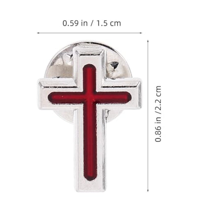 GALPADA 2pcs Holy Communion Brooch Cross Lapel Pin for Men Gold Cross Suit Pin Religious Brooch for First Holy Communion Baptism Eucharist Church Formal Wear