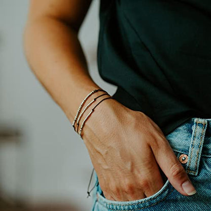 Loved Creations Morse Code Bracelets for Women, Christian Bible Verse Bracelets, Scripture S925 Sterling Silver Inspirational Faith Jewelry, Religious Gifts for Women - color: John 15:13