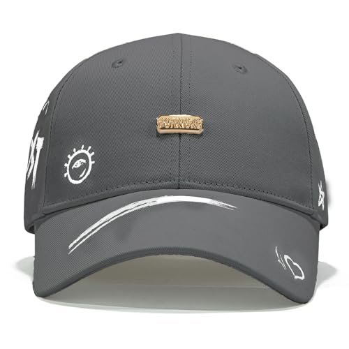 Baseball Cap for Women Men - Adjustable Size Hat - color: Dark Grey