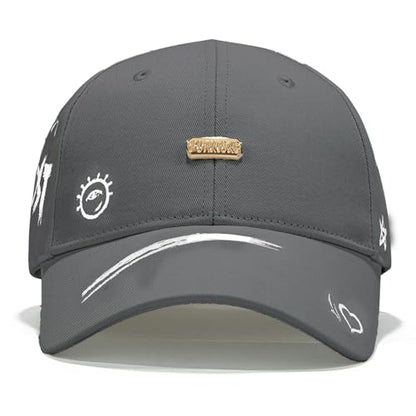 Baseball Cap for Women Men - Adjustable Size Hat - color: Dark Grey